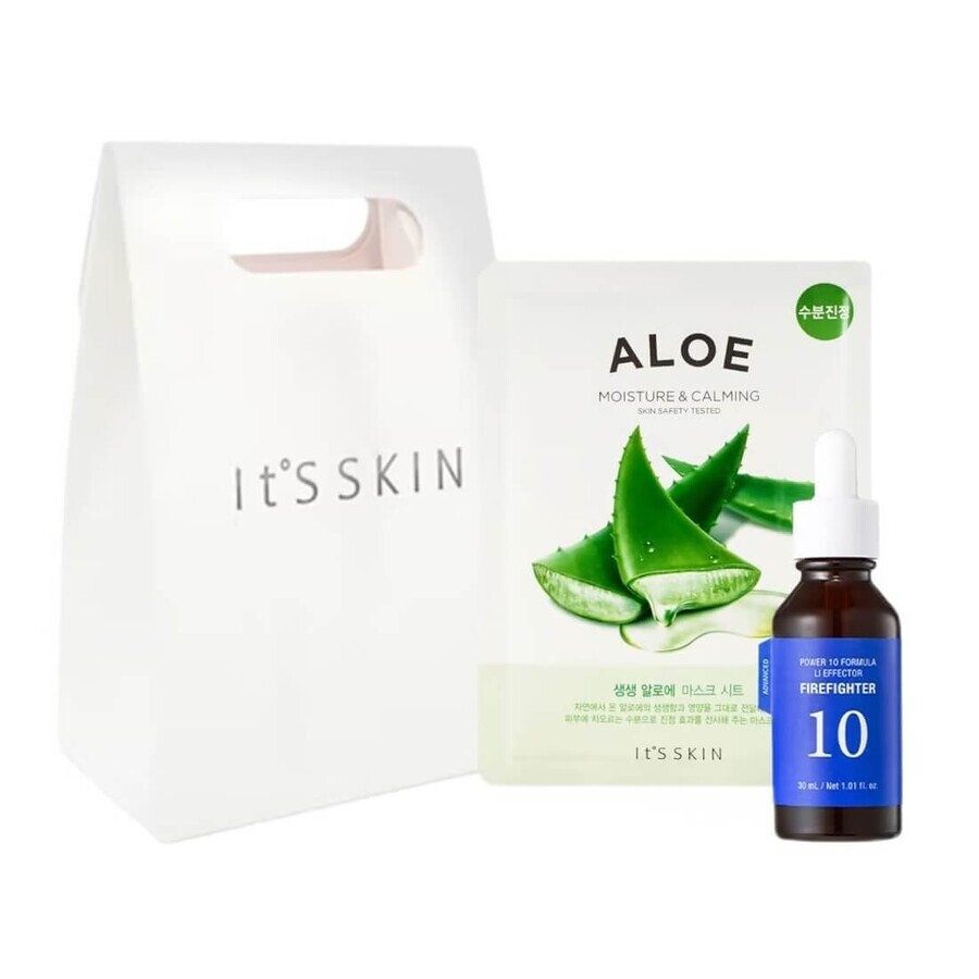 It s Skin Beauty Soothing Gift Set Siero viso lenitivo, 30 ml + Maschera in fogli lenitiva e idratante, 20 ml