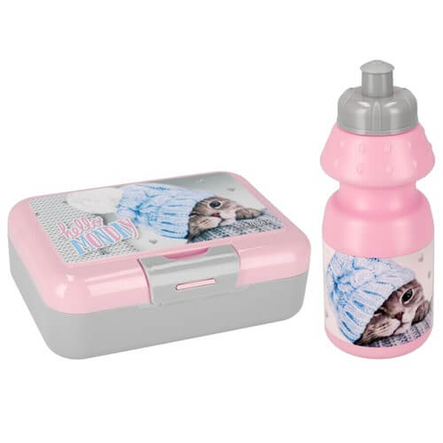 Set Bidon 350ml Breakfast Box Cats