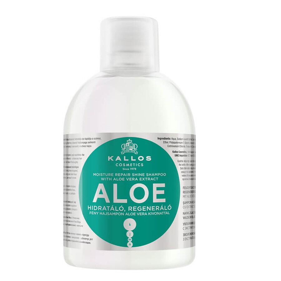 Boutique Kallos KJMN Shampooing hydratant à l'aloe vera, 1000 ml Kallos KJMN Shampooing hydratant à l'aloe vera, 1000 ml