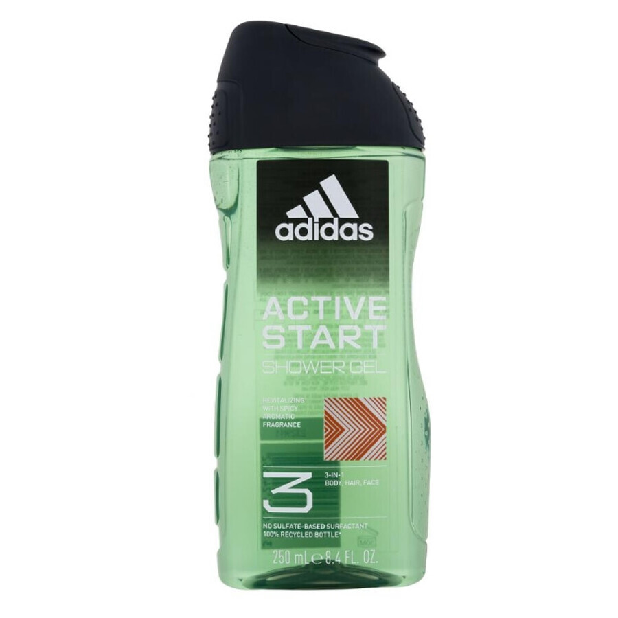 Acquista Adidas, Active Start 3, Gel doccia, 250ml Adidas, Active Start 3, Gel doccia, 250ml