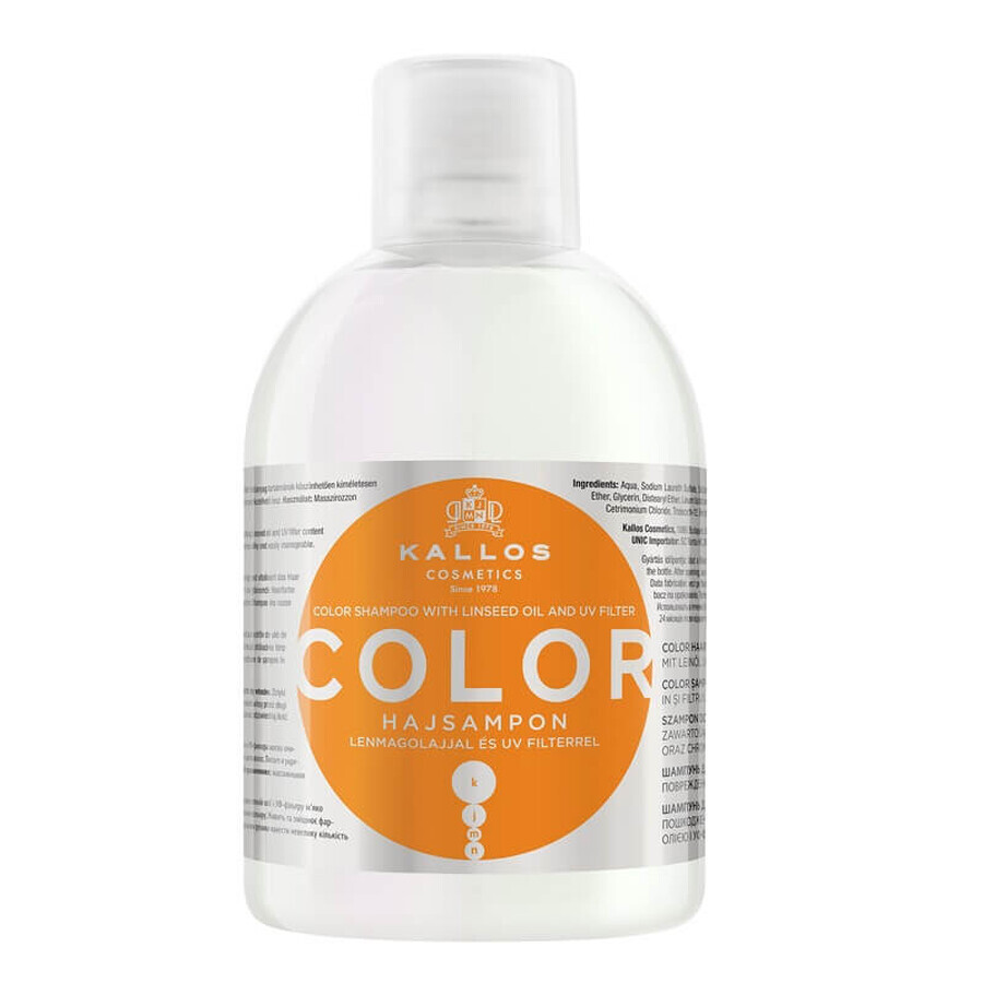 Cumpără Șampon de culoare Kallos KJMN pentru păr vopsit, 1000 ml Șampon de culoare Kallos KJMN pentru păr vopsit, 1000 ml