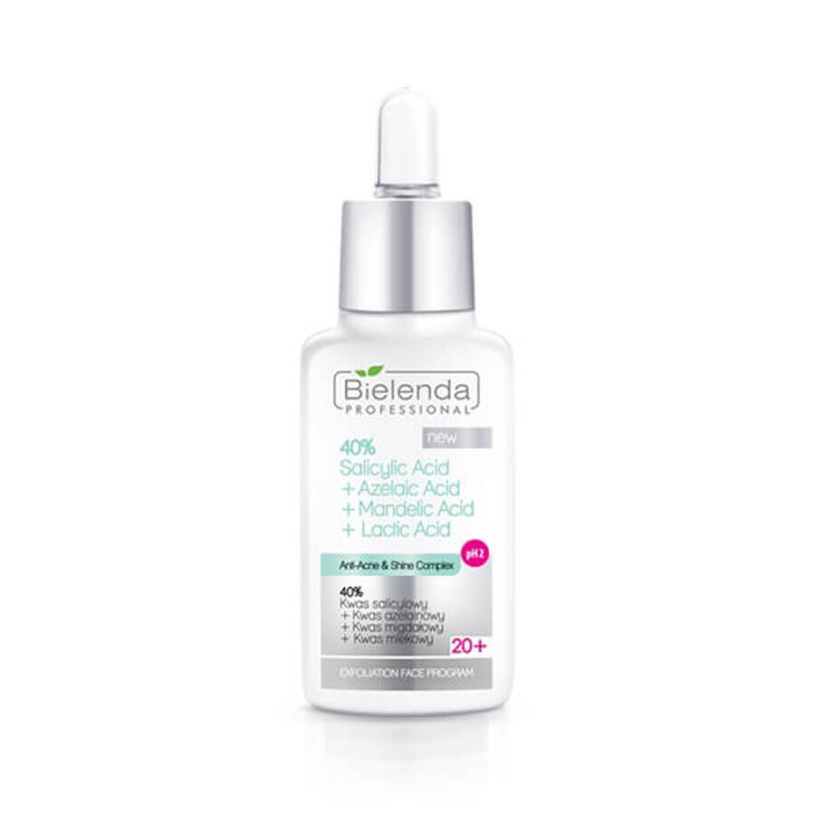 Bielenda 40% Salicylic Acid + Azelaic Acid + Mandelic Acid + Lactic Acid, 30 ml.