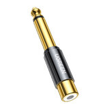 Ugreen Adapter 6,35 mm Klinke (männlich) auf RCA (weiblich) gold (AV169 80731)