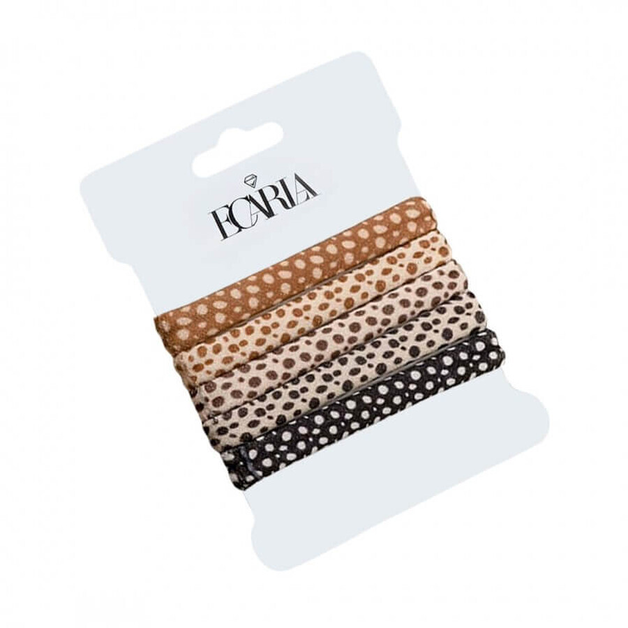 Buy Ecarla Dots hair elastic set, 5 pieces Ecarla Dots hair elastic set, 5 pieces