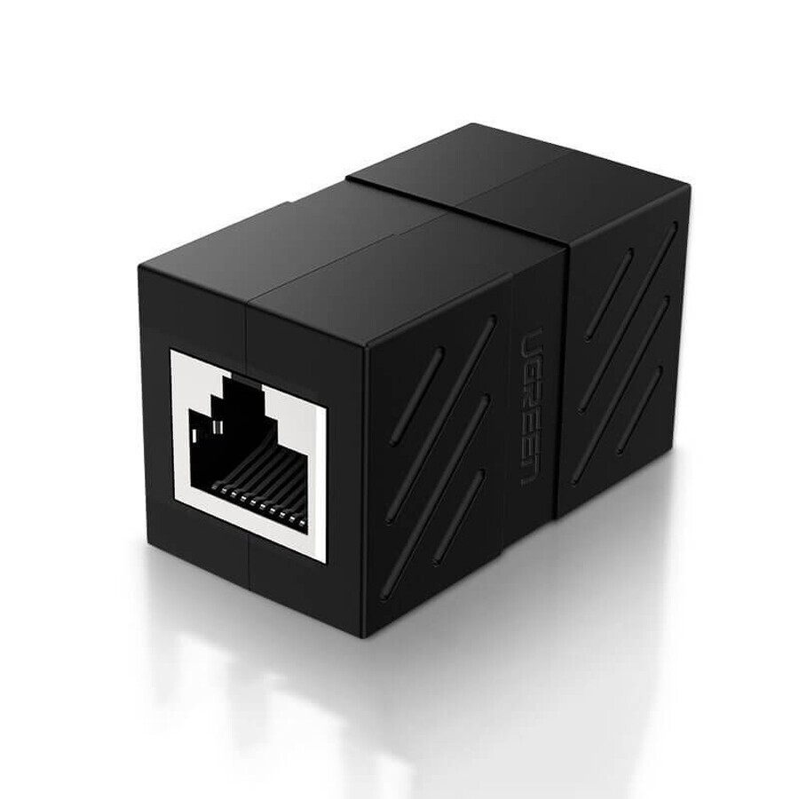 Conector de rețea Ugreen Conector cablu Ethernet RJ45 10 Gbps negru (NW114 20390)