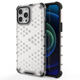 Honeycomb case armored case with gel frame iPhone 13 Pro Max transparent