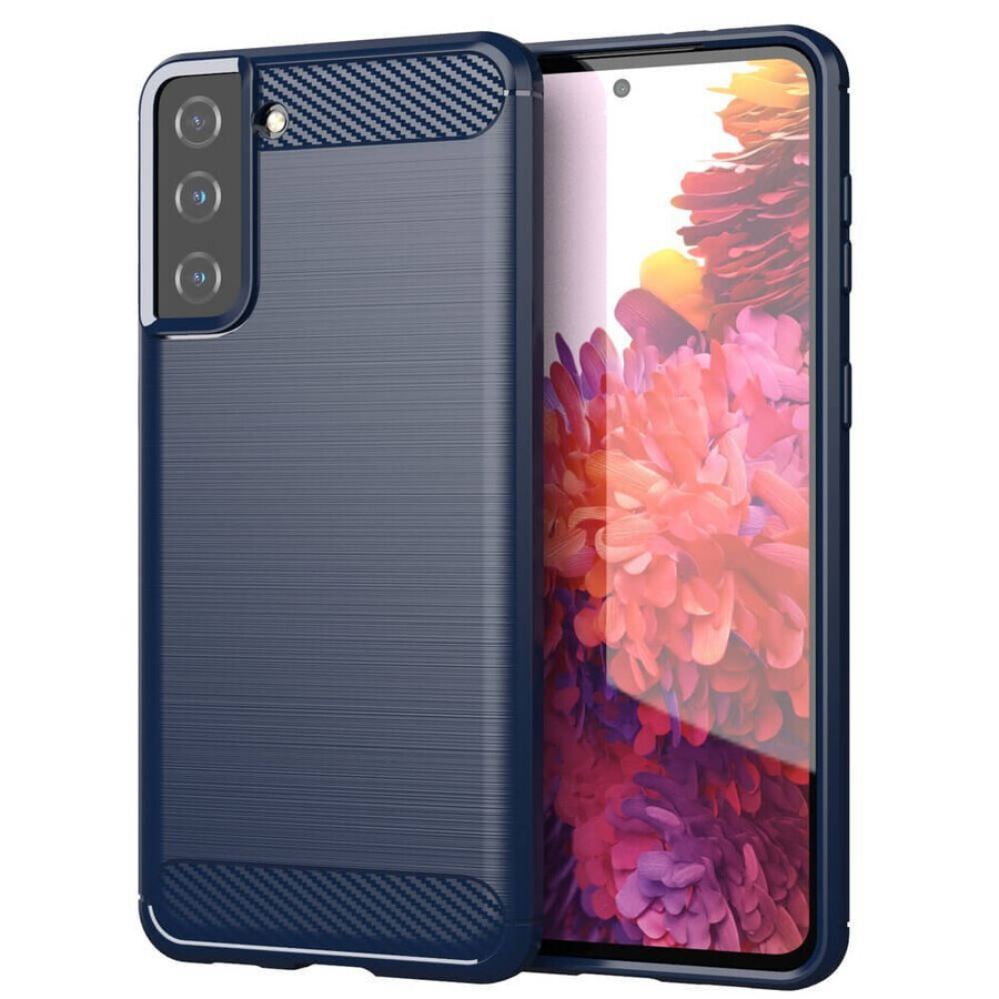 Funda flexible Carbon Case Samsung Galaxy S21+ 5G (S21 Plus 5G) azul