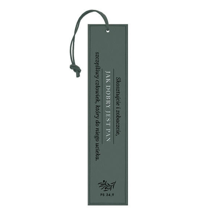 Leather bookmark Taste and see