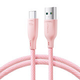 Joyroom Multi-Color Series S-A34 Câble USB-A / USB-C 100W 1m - rose