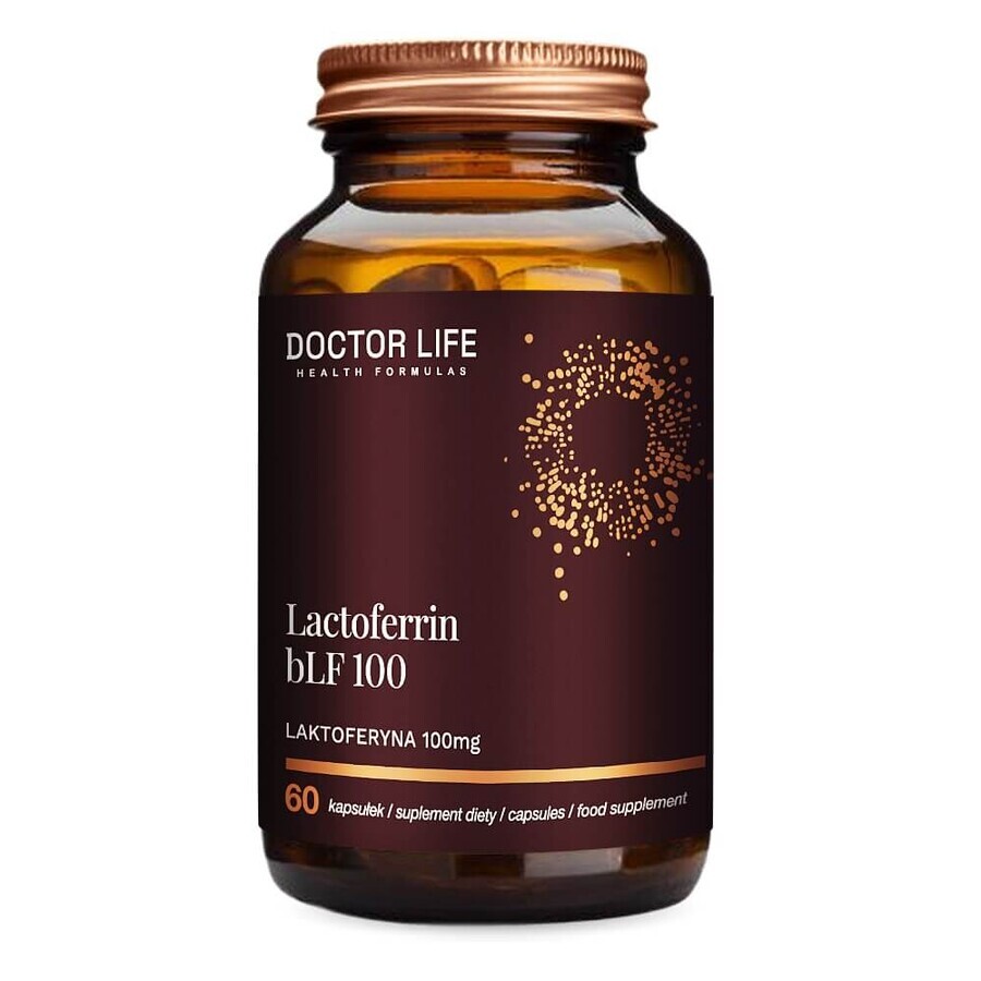 Doctor Life Lactoferrine bLF100 Lactoferrine 100mg, 60 gélules