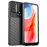 Thunder Case flexibele gepantserde hoes Motorola Moto G Play 2022 zwart