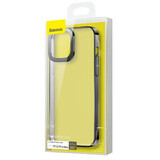 Baseus Glitter Case funda transparente iPhone 13 Pro Max negro (ARMC000201)