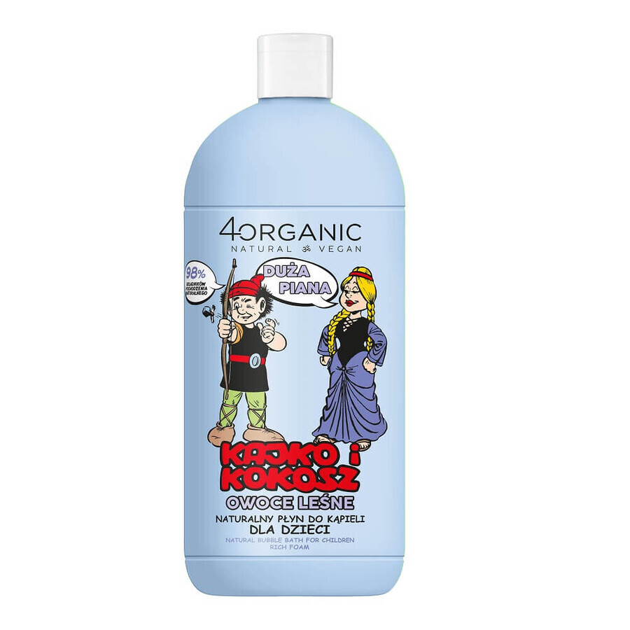 Comprar 4organic Kajko i Kokosz Loción de baño natural para niños Espuma grande, 500 ml 4organic Kajko i Kokosz Loción de baño natural para niños Espuma grande, 500 ml