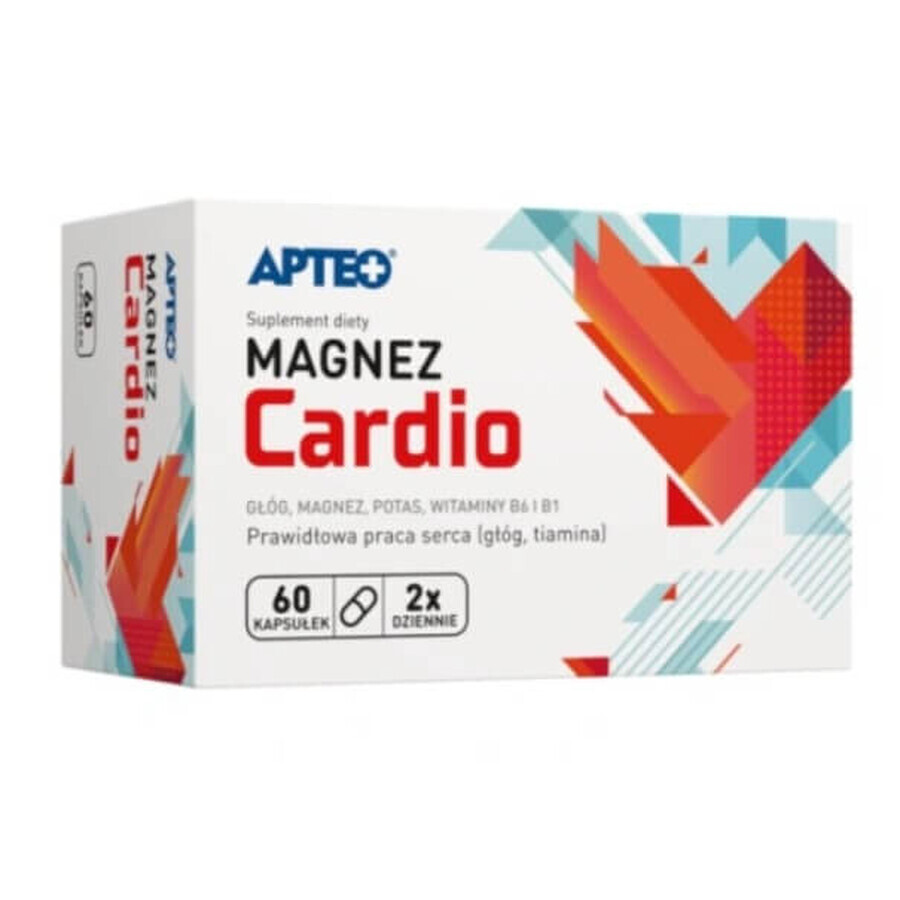 Apteo Magnesio + Vitamina B6 Cardio, 60 capsule