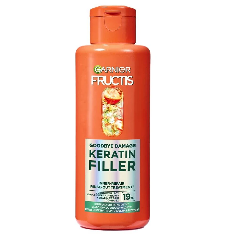 Garnier Fructis Goodbye Damage Keratin Filler tratament reparator pentru păr cu clătire, 200ml