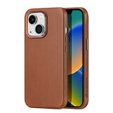 Dux Ducis Naples iPhone 14 étui magnétique en cuir MagSafe marron