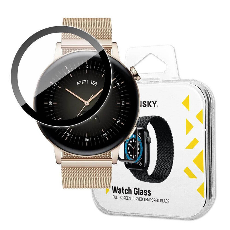Cristal híbrido Wozinsky Watch Glass para Huawei Watch GT 3 42 mm negro