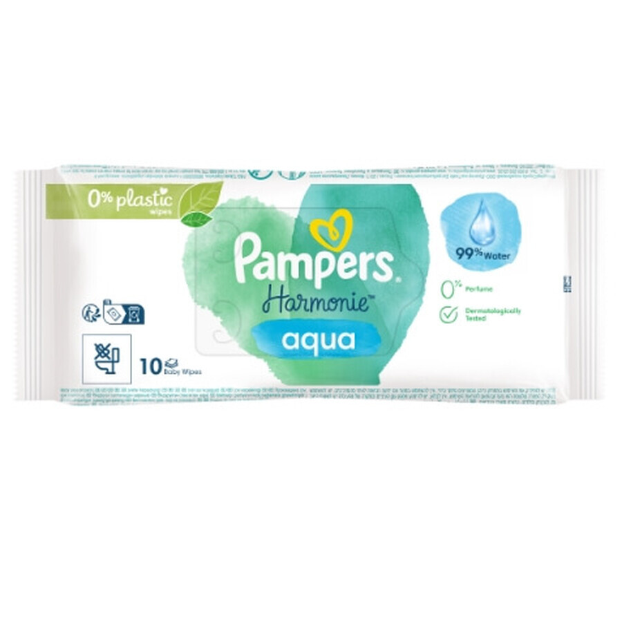 Comprar Pampers Harmonie Aqua toallitas húmedas, 10 uds. Pampers Harmonie Aqua toallitas húmedas, 10 uds.