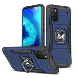 Wozinsky Ring Armor armored hybrid case cover + magnetic holder Samsung Galaxy A03s blue