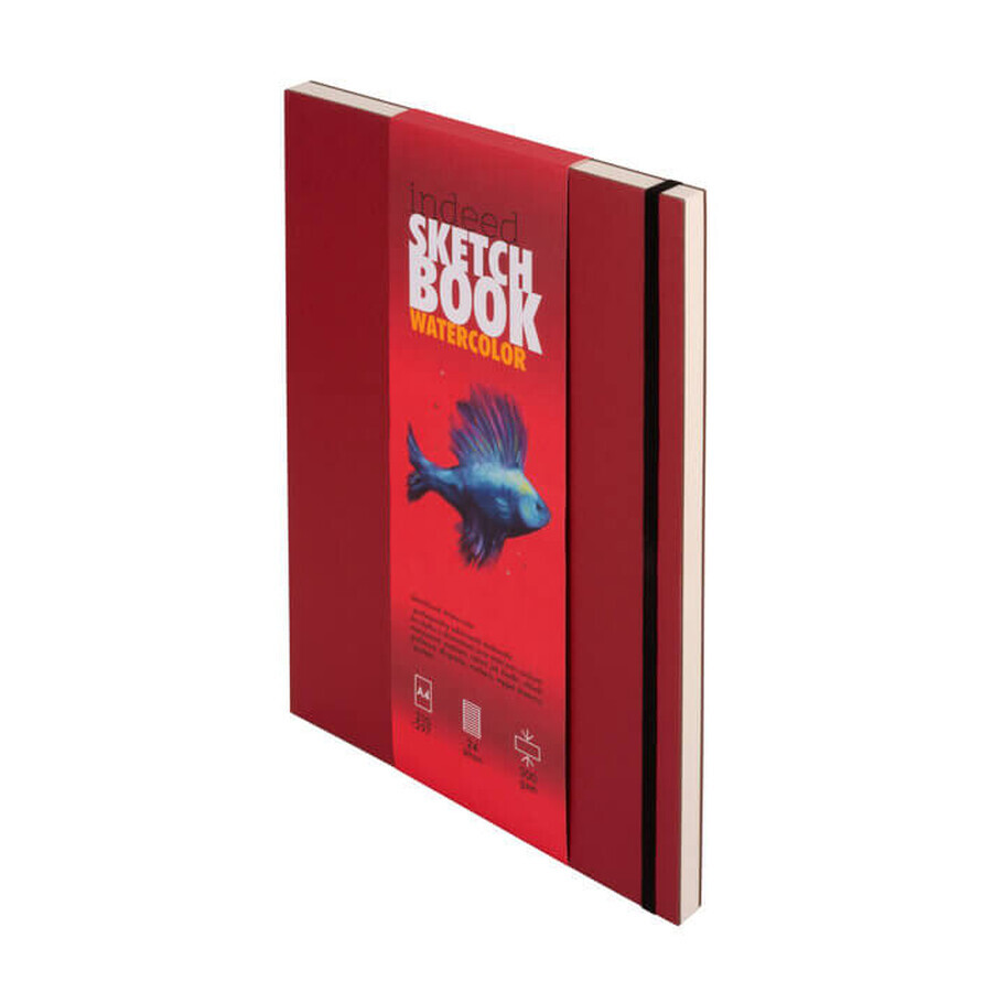 Shop Indeed Aquarell Skizzenbuch A4 rot Indeed Aquarell Skizzenbuch A4 rot