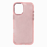 Glitter case voor iPhone 16 - Roze met glitter