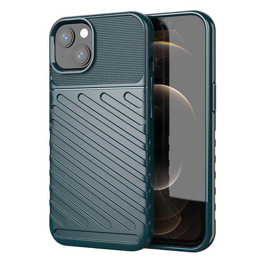 Thunder Case flexible armored case cover iPhone 13 mini green