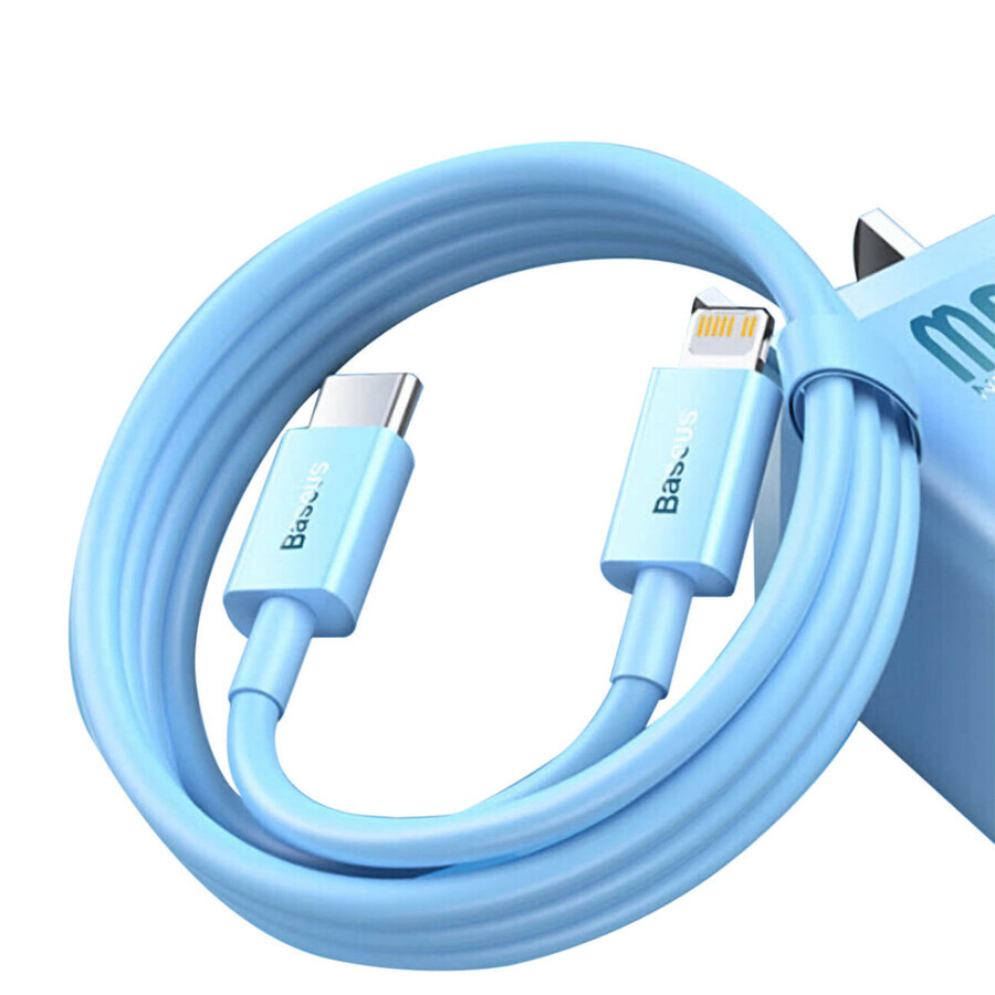 Baseus cable CAYS001903 Lightning - USB-C PD 20W 480Mbps 1m - blue