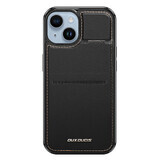Dux Ducis Rafi Mag Portemonnee Hoesje met 3-in-1 houder voor iPhone 14 Plus met MagSafe en RFID-slot - zwart