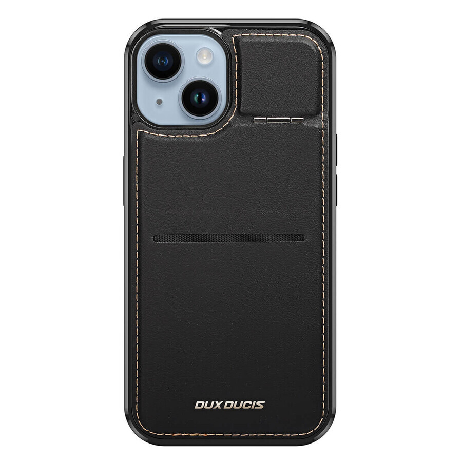 Dux Ducis Rafi Mag wallet case with 3-in-1 stand for iPhone 14 Plus with MagSafe and RFID lock - black
