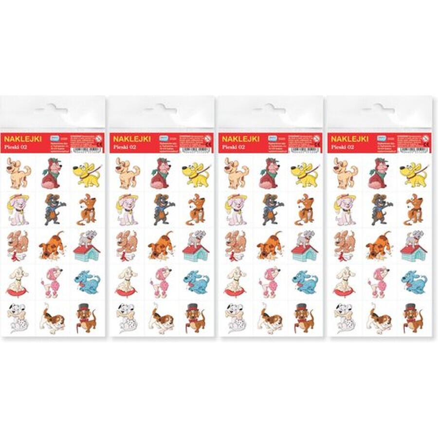 Honden 02 Stickers 4 stuks