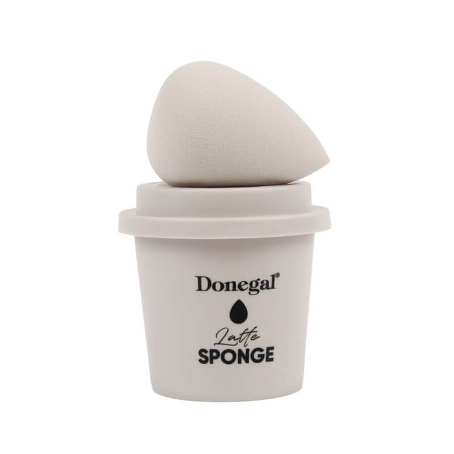 Donegal Morning Coffee Makeup Sponge with Latte Sponge Case 4350