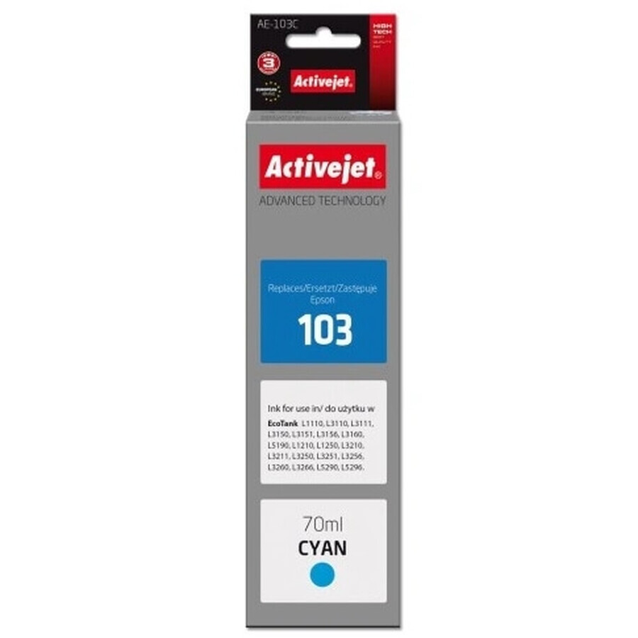 ActiveJet, inchiostro per Epson AE-103C (ricambio 103) ciano (blu)