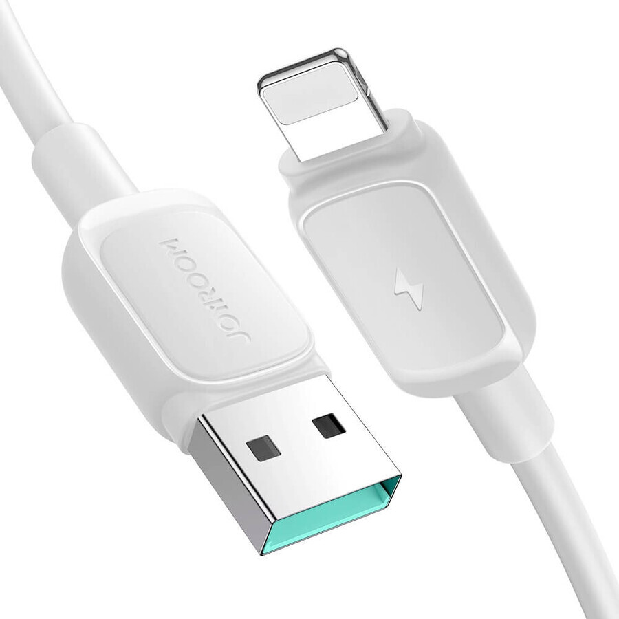 Joyroom Multi-Color Series A14 Câble Lightning / USB-A 2.4A 1.2 m - blanc