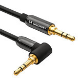 Wozinsky angle AUX cable (male-male) mini jack cable 3 m black