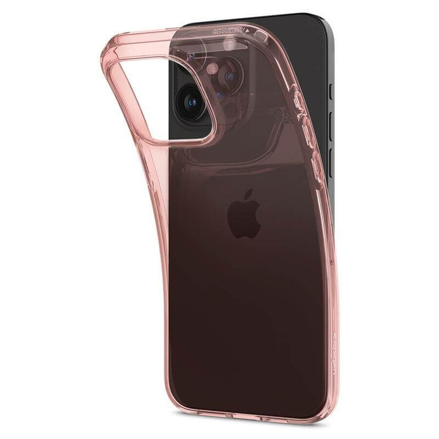 Spigen Crystal Flex Hülle für iPhone 15 Pro Max - rosa durchscheinend