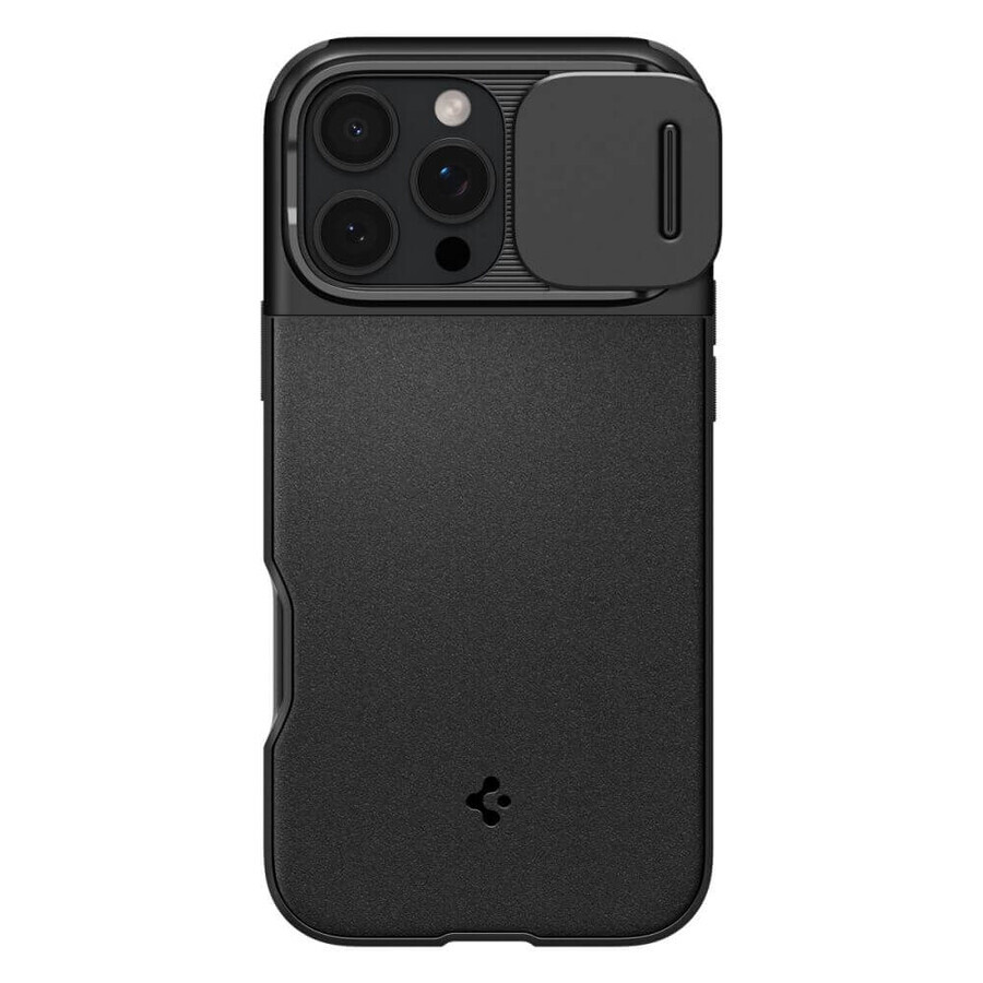 Spigen Optik Armor Mag Fall mit MagSafe für iPhone 16 Pro Max - schwarz