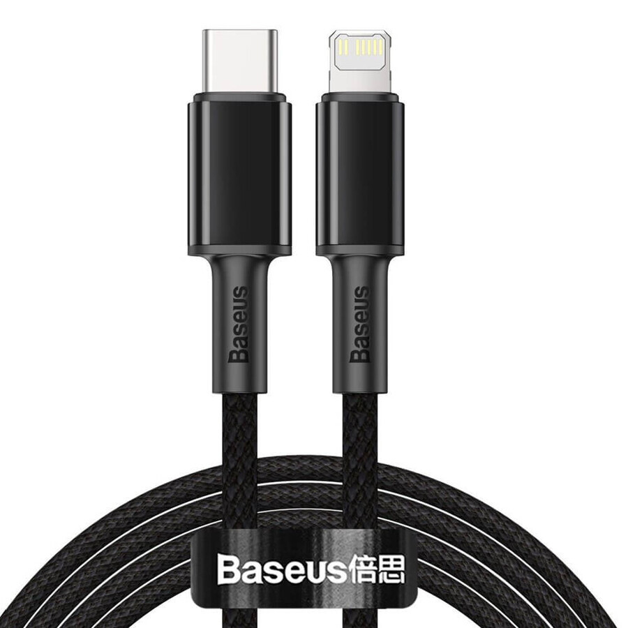 Baseus CATLGD-A01 Cable Lightning - USB-C PD 20W 480Mbps 2m - negro