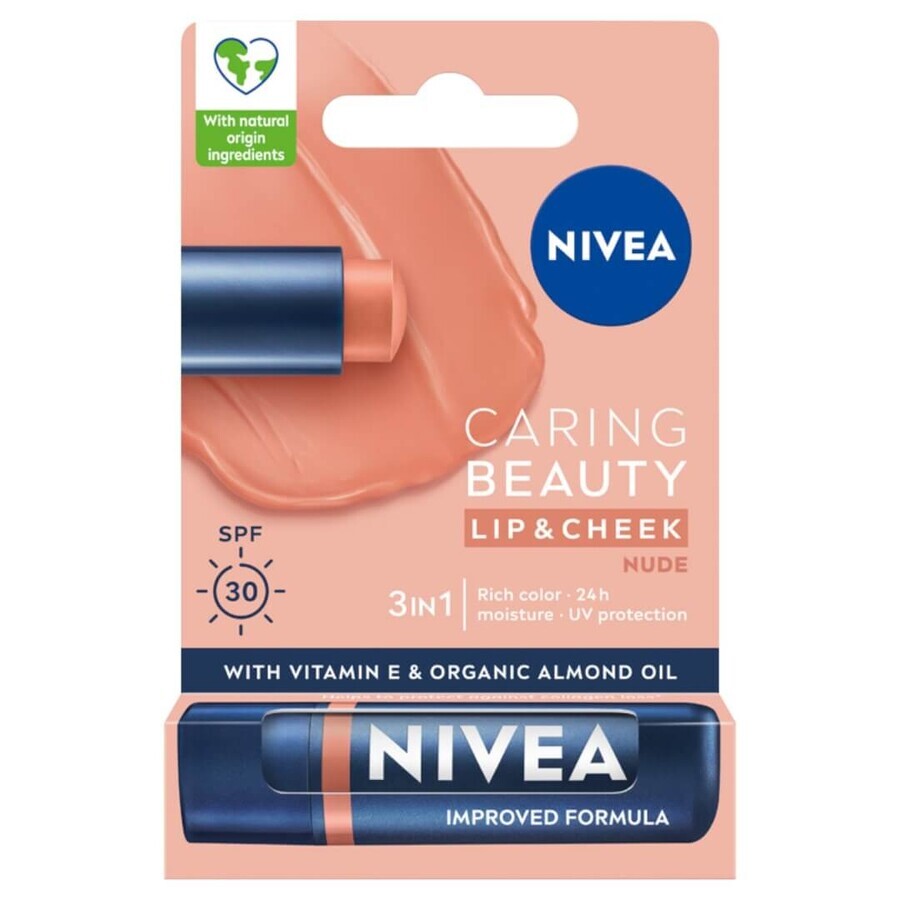 Buy Nivea Nurturing Lipstick 3-in-1 Nude, 4.8 g Nivea Nurturing Lipstick 3-in-1 Nude, 4.8 g