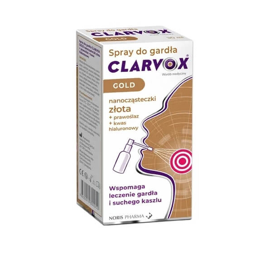 Clarvox Gold, throat spray, 30 ml