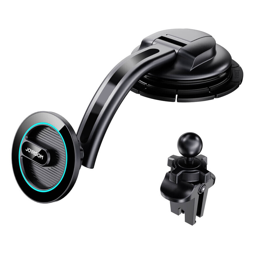 Joyroom supporto magnetico per telefono auto per cruscotto cabina di guida nero (JR-ZS366)