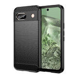 Case Carbon Case for Google Pixel 8A flexible silicone carbon case - black