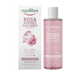 Equilibra Rosa Aceite corporal con ácido hialurónico, 150 ml
