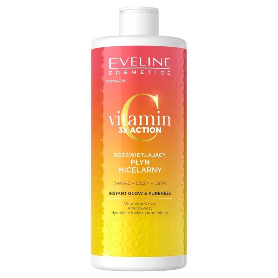 Buy Eveline Vitamin C 3x Action Illuminating Micellar Lotion, 500 ml Eveline Vitamin C 3x Action Illuminating Micellar Lotion, 500 ml