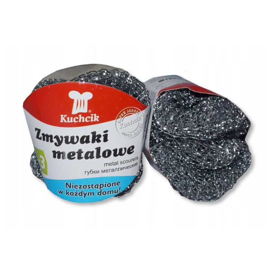 Metallscheuerlappen für Köche, 3 Stück