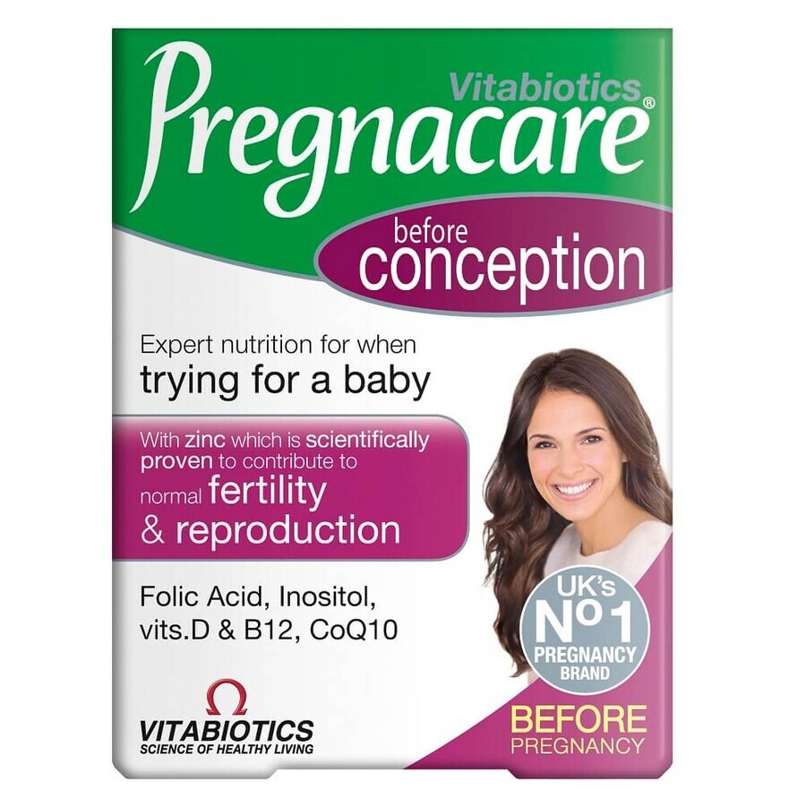 Vitabiotics Pregnacare voor vrouwen vóór de conceptie, 30 tabletten