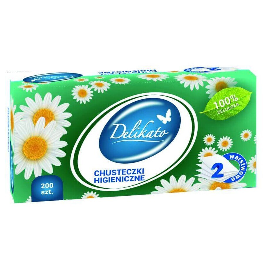 Buy Delikato, 2-ply sanitary wipes, 200 pieces Delikato, 2-ply sanitary wipes, 200 pieces