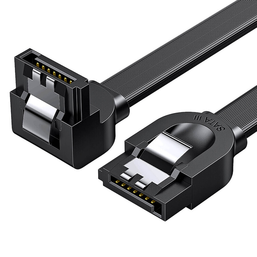 UGREEN cablu SATA 3.0 unghiular 0.5m negru (US217)