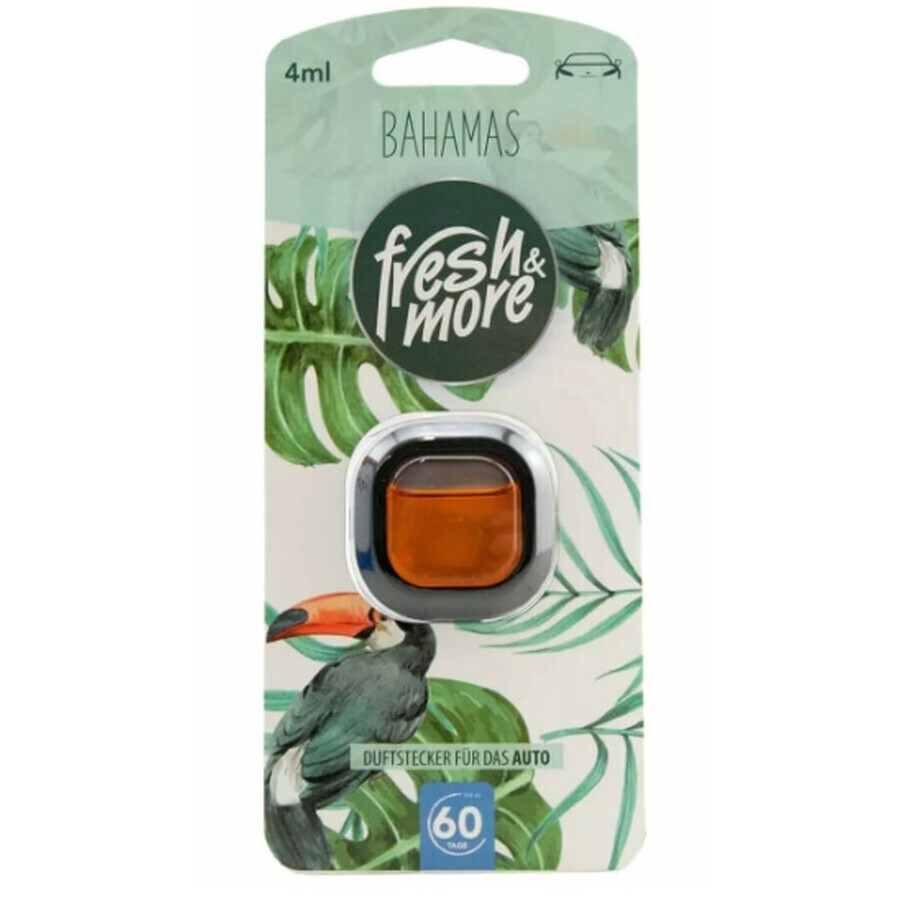 Fresh amp; More Bahamas Parfum de mașină pentru gurile de aerisire, 4ml