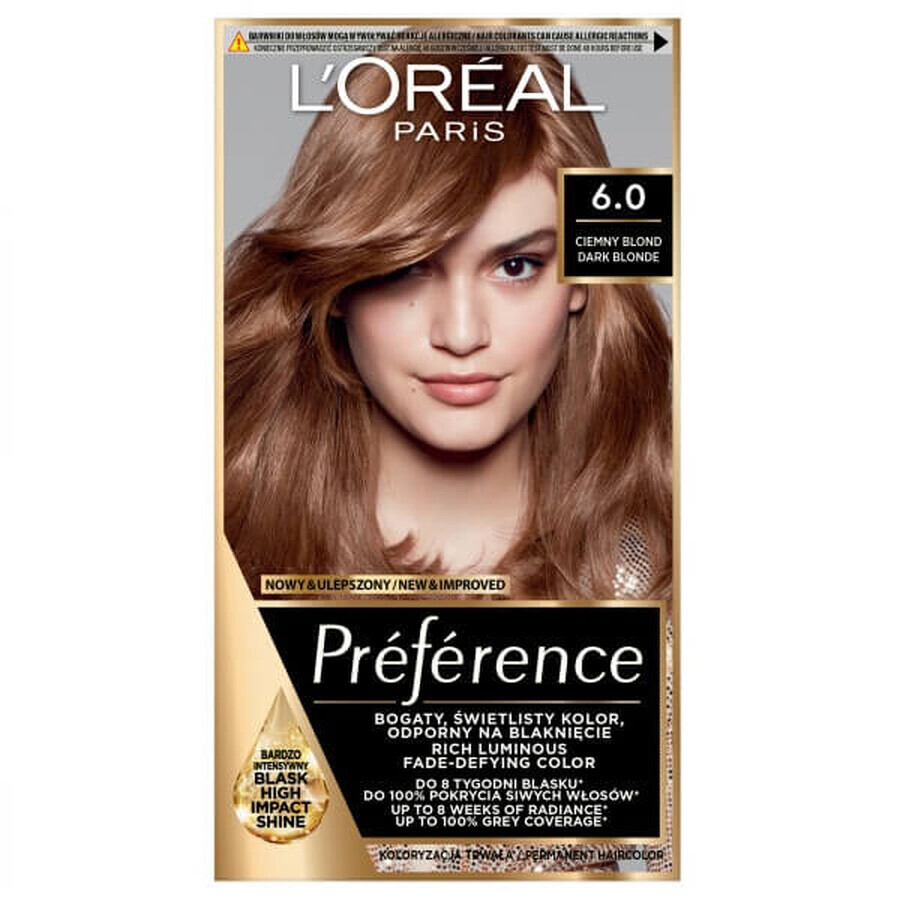 L Oreal Paris Preference Haarkleur 6.0 Donker Blond