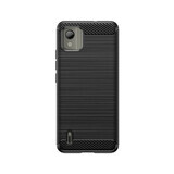 Carcasă silicon Carbon Case pentru Nokia C110 - negru